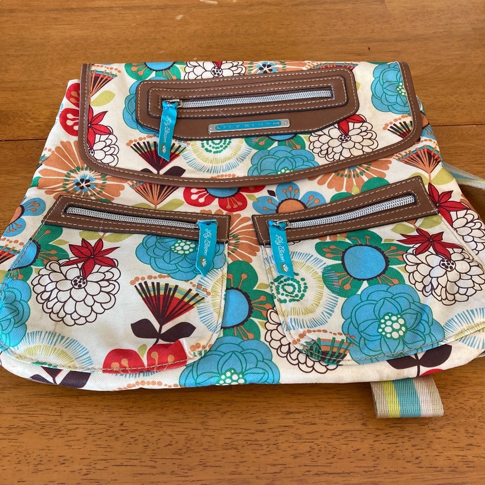 NWOT Lilly Bloom Floral Backpack/purse